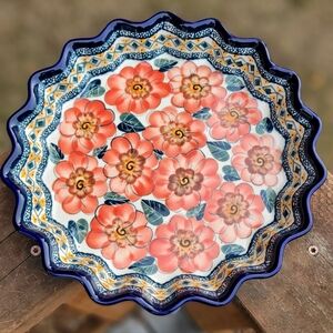 Polish Pottery Unikat Quiche/Tart Dish